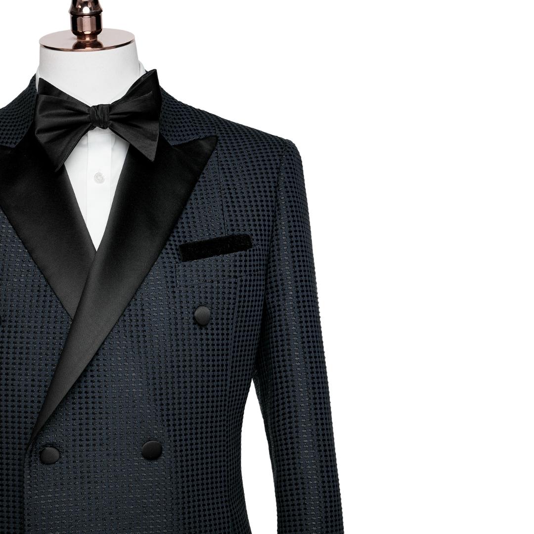 Archer Formal Black Peaked Lapel Double-Breasted Evening Wear