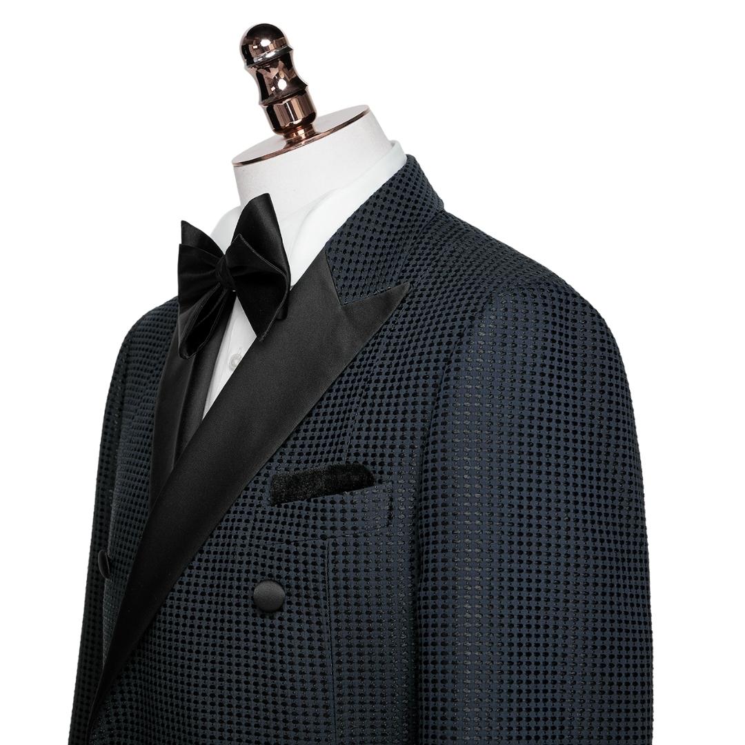 Archer Formal Black Peaked Lapel Double-Breasted Evening Wear