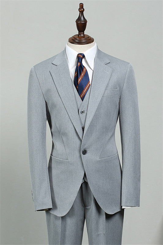 Caleb Light Blue Bespoke Three-Piece Fashion Men's Suit