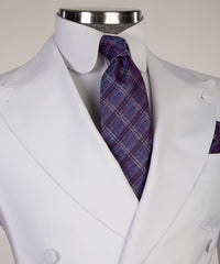 Ernest White Peak Lapel Two-Piece Slim Fit Wedding Suits