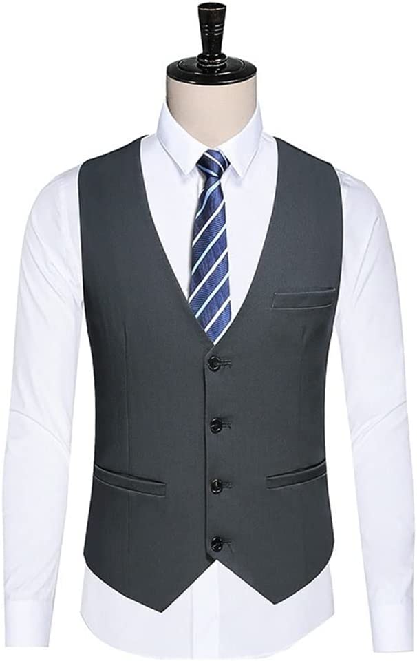 Formal Black One-Button Three-Piece Peaked Lapel Men's Business Suit