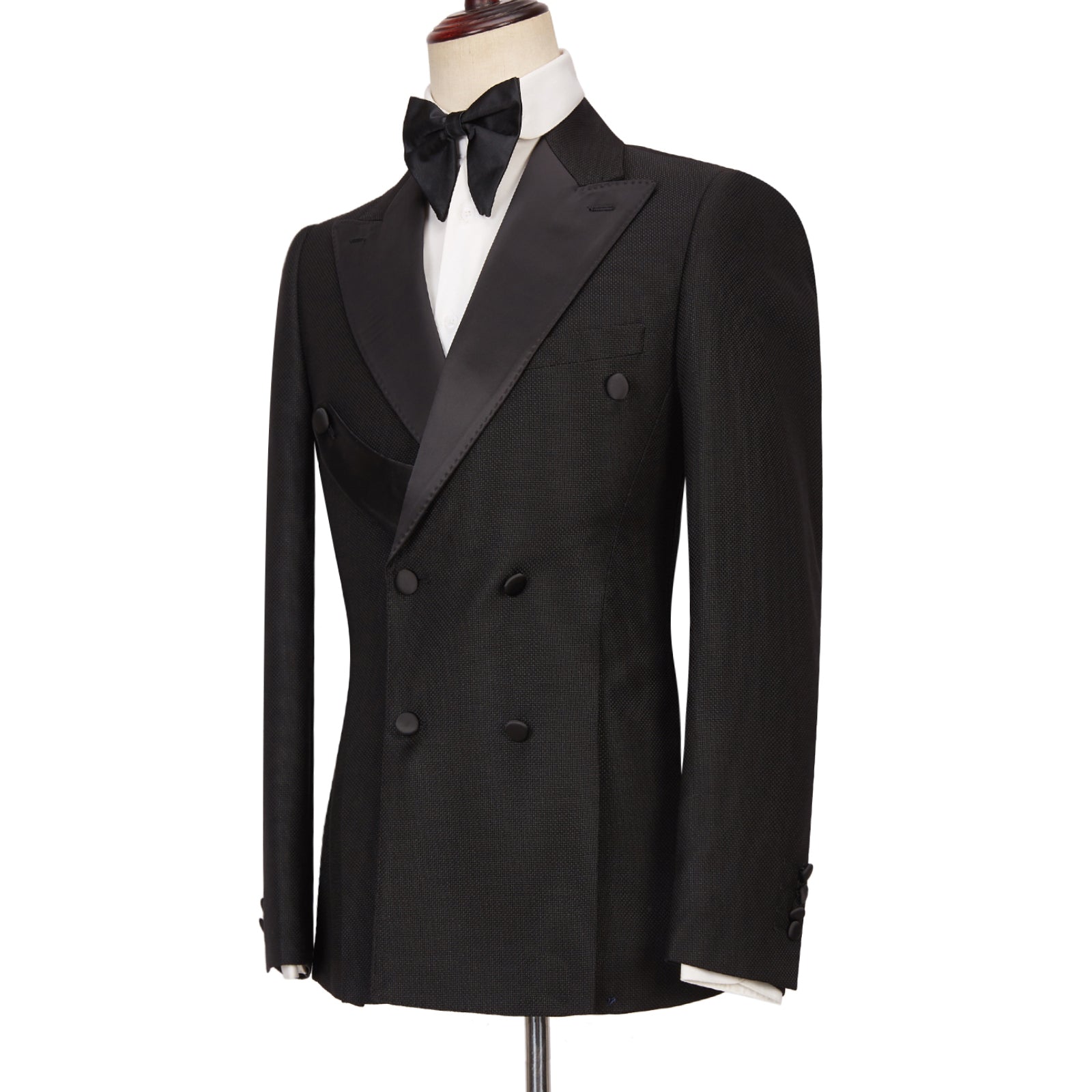 Gavin Latest Black Double Breasted Peaked Lapel Best Fit Men’s Suit