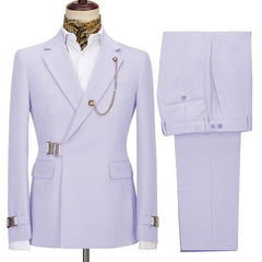 Julian Latest Lavender Notched Lapel Men’s Business Suits