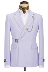 Julian Latest Lavender Notched Lapel Men’s Business Suits