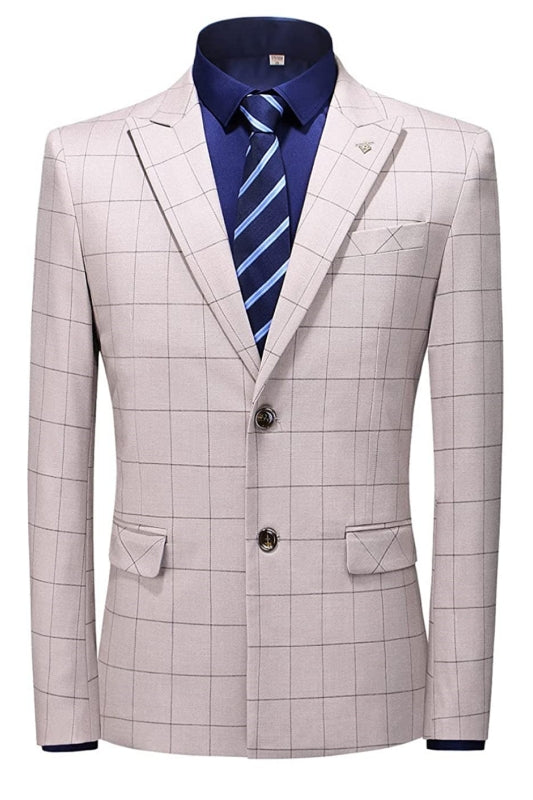 Julius Dusty Pink Fancy Two-Piece Peaked Lapel Business Suit