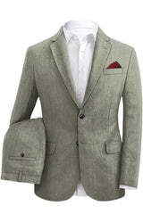 Lance Gray Formal Two-Piece Notched Lapel Business Suit