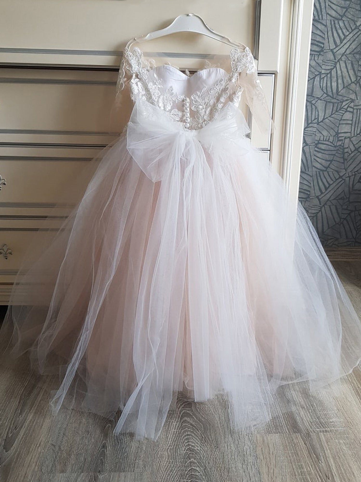 Lovely Cap Sleeves Princess Flower Girl Dress-misshow.com