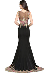 MISSHOW offers gorgeous Black Scoop party dresses with delicately handmade Beading in size 0-26W. Shop Floor-length prom dresses at affordable prices.