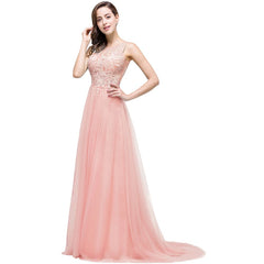 MISSHOW offers A-line Court Train Tulle Evening Dress with Appliques at a cheap price from Same as Picture,Pearl Pink,Dusty Rose,Red,Burgundy,Dark Navy,Black,Silver, Tulle to A-line Floor-length hem. Stunning yet affordable Sleeveless Prom Dresses,Evening Dresses,Bridesmaid Dresses,Quinceanera dresses.