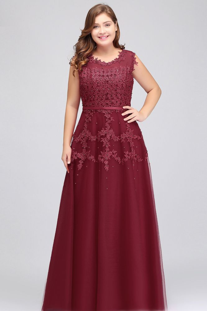 MISSHOW offers gorgeous Burgundy Jewel party dresses with delicately handmade Beading,Appliques in size 0-26W. Shop Ankle-length prom dresses at affordable prices.