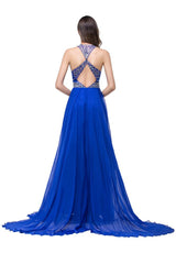 MISSHOW offers gorgeous Pool,Royal Blue,Light Orange Jewel party dresses with delicately handmade Ruffles,Crystal Floral Pin in size 0-26W. Shop Floor-length prom dresses at affordable prices.