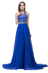 MISSHOW offers gorgeous Pool,Royal Blue,Light Orange Jewel party dresses with delicately handmade Ruffles,Crystal Floral Pin in size 0-26W. Shop Floor-length prom dresses at affordable prices.