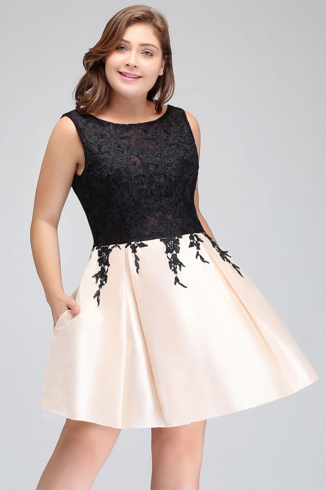 MISSHOW offers gorgeous Black Jewel party dresses with delicately handmade Lace in size 0-26W. Shop Mini prom dresses at affordable prices.