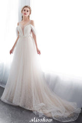 MISSHOW offers NANCY, A-line Sleeveless Floor Length Lace Ivory Wedding Dress at a good price from Ivory,Tulle to A-line Floor-length them. Stunning yet affordable Sleeveless .