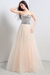 MISSHOW offers gorgeous Same as Picture,Champagne Sweetheart party dresses with delicately handmade Sequined in size 0-26W. Shop Floor-length prom dresses at affordable prices.