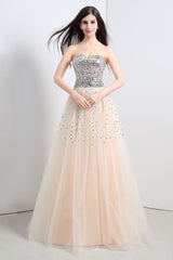 MISSHOW offers gorgeous Same as Picture,Champagne Sweetheart party dresses with delicately handmade Sequined in size 0-26W. Shop Floor-length prom dresses at affordable prices.