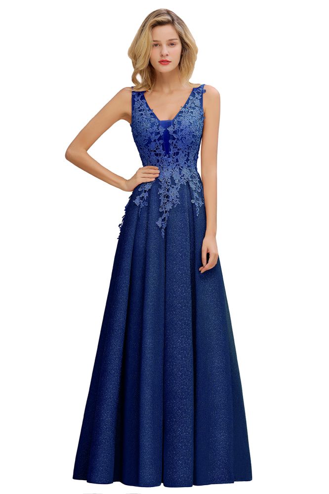 MISSHOW offers A-Line V-neck Floor-Length Tulle Sequined Prom Dresses at a good price from Dusty Rose,Burgundy,Gold,Royal Blue,Dark Navy,Silver,Lace,Bright silk to A-line Floor-length them. Stunning yet affordable Sleeveless Prom Dresses,Evening Dresses,Homecoming Dresses,Bridesmaid Dresses,Quinceanera dresses.