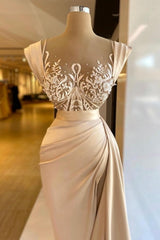 Amazing Column Satin Sleeveless Prom Dress