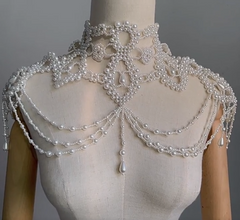 Amazing High Neck Pearls Jewelry Necklace-misshow.com