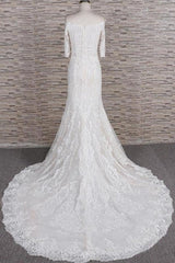 Awesome Appliques Court Train Mermaid Elegant Wedding Dresses