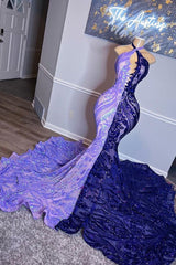 Beautiful Long Mix Colour Sleeveless Mermaid Prom Dress-misshow.com