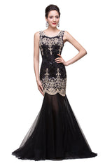 MISSHOW offers gorgeous Black Jewel party dresses with delicately handmade Sequined in size 0-26W. Shop Floor-length prom dresses at affordable prices.