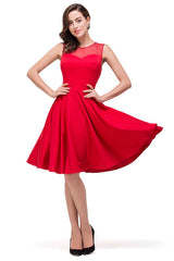 A plus size Red bridesmaid dress made of 100D Chiffon are trendy for  . Shop MISSHOW with elaborately designed  gowns for your bridesmaids.