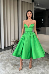 Designer Green A-line Sweetheart Short Prom Dress-misshow.com