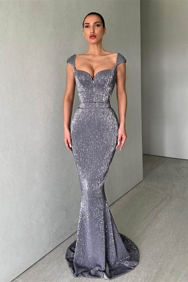 Designer Sequined Sleeveless Mermaid Prom Dress-misshow.com