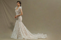 Designer wedding dresses mermaid | Lace wedding dresses online-misshow.com