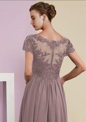 Elegant beautiful 3/4 length sleeves a-line lace mother dress-misshow.com