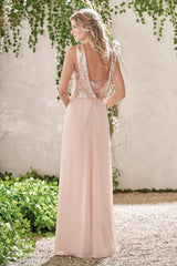 Elegant Bridesmaid Dresses Long Chiffon Bridesmaid Dresses-misshow.com