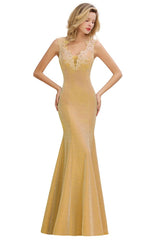 Looking for Prom Dresses,Evening Dresses,Homecoming Dresses,Bridesmaid Dresses,Quinceanera dresses in Lace,Bright silk, Mermaid style, and Gorgeous Lace work  MISSHOW has all covered on this elegant Elegant Mermaid Evening Party Dress Sleeveless V-neck Silk Slim Prom Gown.