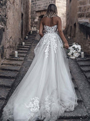 Elegant Princess A-Line Wedding Dresses with Lace-misshow.com