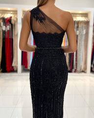 Evening Dresses Short Black Cocktail Dresses with Lace-misshow.com