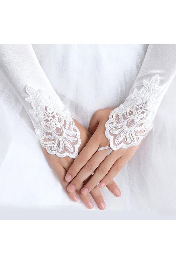 Shop MISSHOW US for a Fashion Satin Fingerless Elbow Length Party Gloves with Lace. We have everything covered in this . 