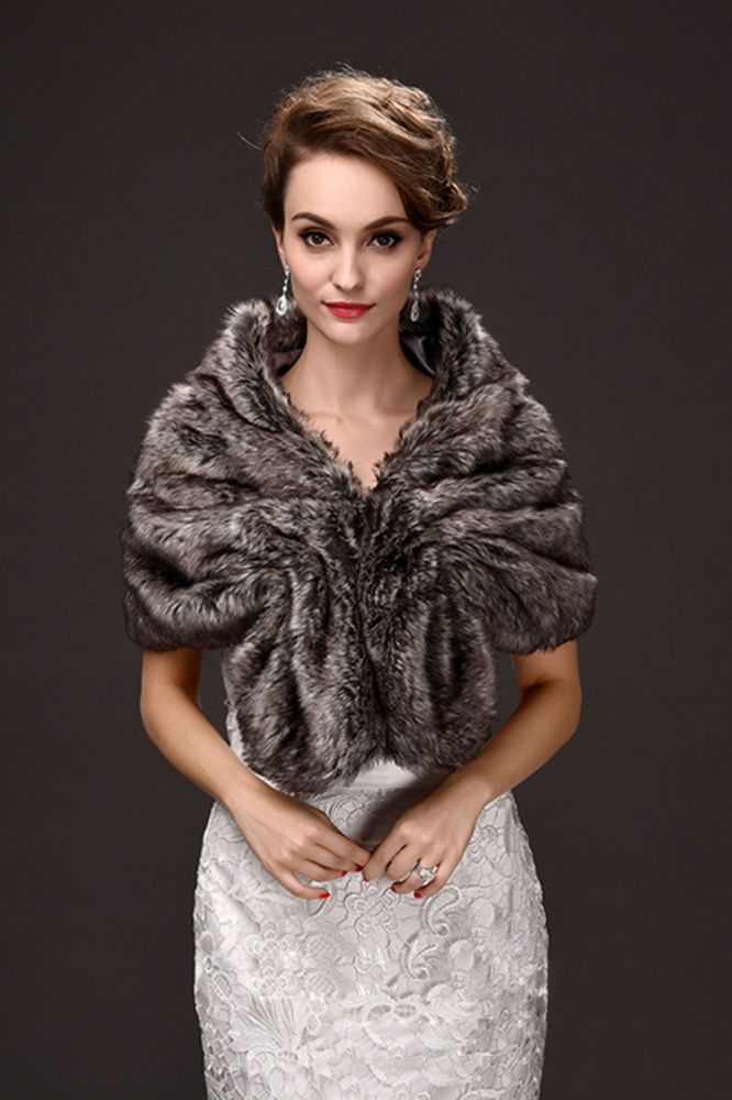 Shop MISSHOW US for a Fashion Warm Ruffle Tulle  Silver Half-Sleeves Casual Wraps. We have everything covered in this . 