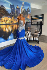 Glamorous Long Sleeveless Heter Backless Mermaid Prom Dress With Beading-misshow.com