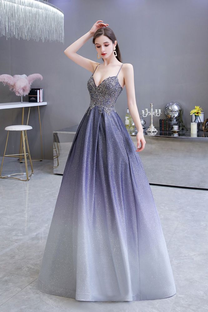 MISSHOW offers Glamous Spaghetti Ombre Purple Sparkly A-line Party Dress at a good price from Purple,Satin,Tulle,Lace to A-line Floor-length them. Stunning yet affordable Sleeveless Prom Dresses,Evening Dresses,Homecoming Dresses,Quinceanera dresses.