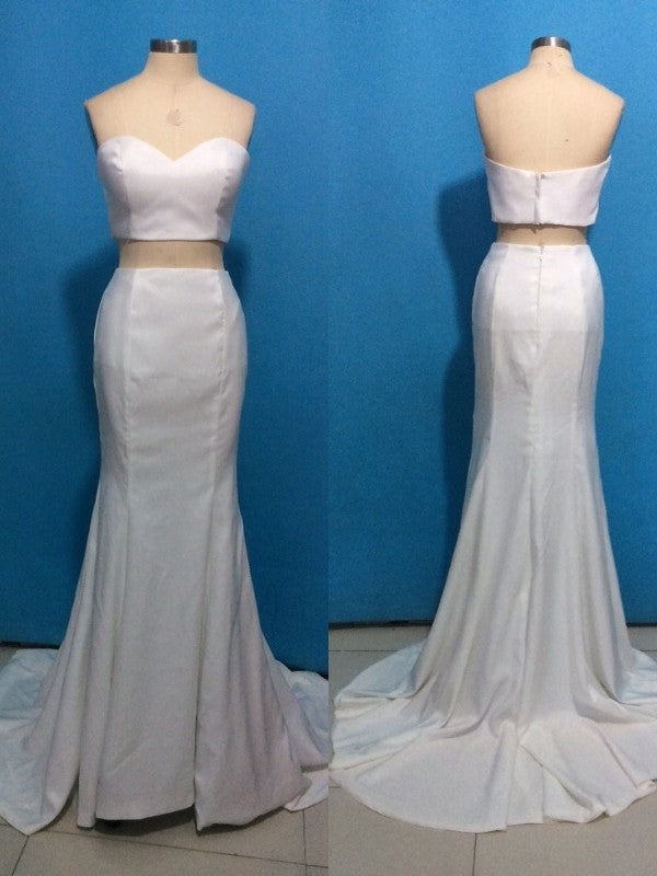 Gorgeous Mermaid Sweetheart Stretch Crepe Sleeveless Prom Dresses