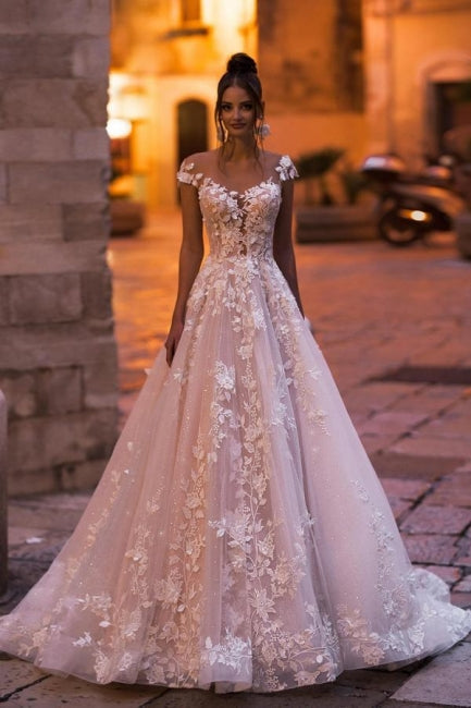 Gorgeous wedding dresses A line | Wedding dresses lace-misshow.com