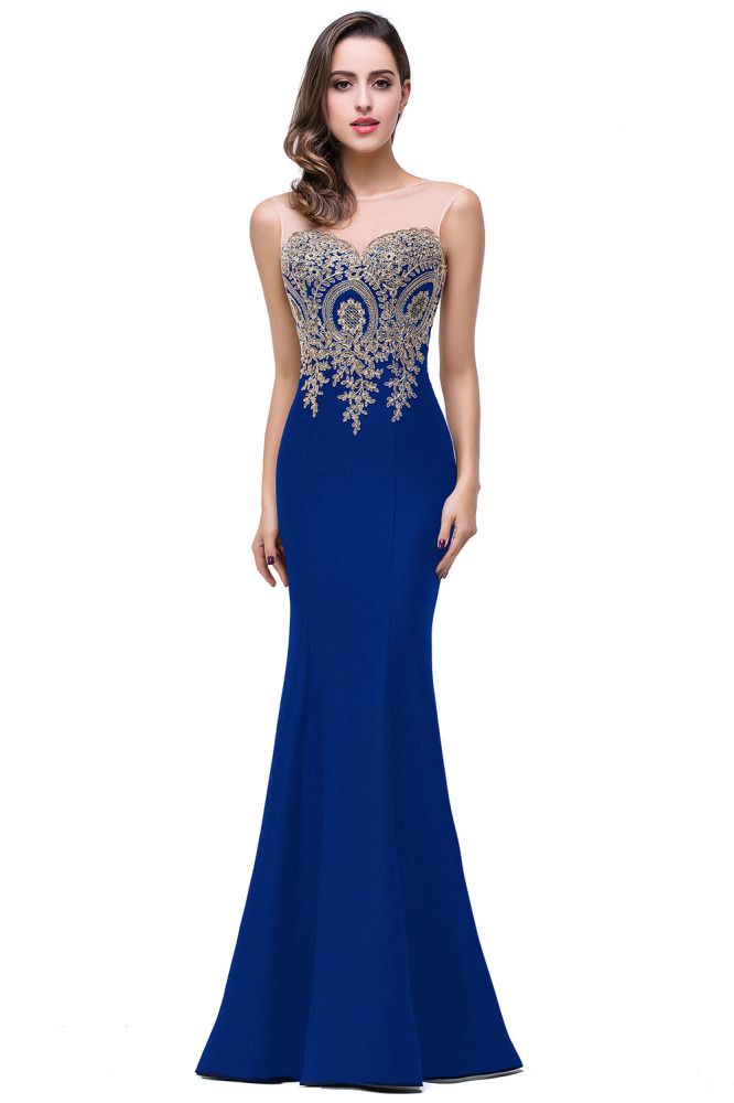 MISSHOW offers gorgeous Ivory,Nude pink,Dusty Rose,Red,Regency,Sky Blue,Royal Blue,Dark Navy,Black,Silver,Dark Green Jewel party dresses with delicately handmade Appliques in size 0-26W. Shop Floor-length prom dresses at affordable prices.