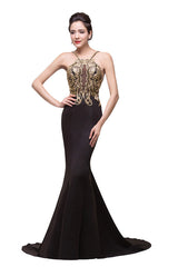 MISSHOW offers gorgeous Black Straps party dresses with delicately handmade Lace,Sequined in size 0-26W. Shop Floor-length prom dresses at affordable prices.