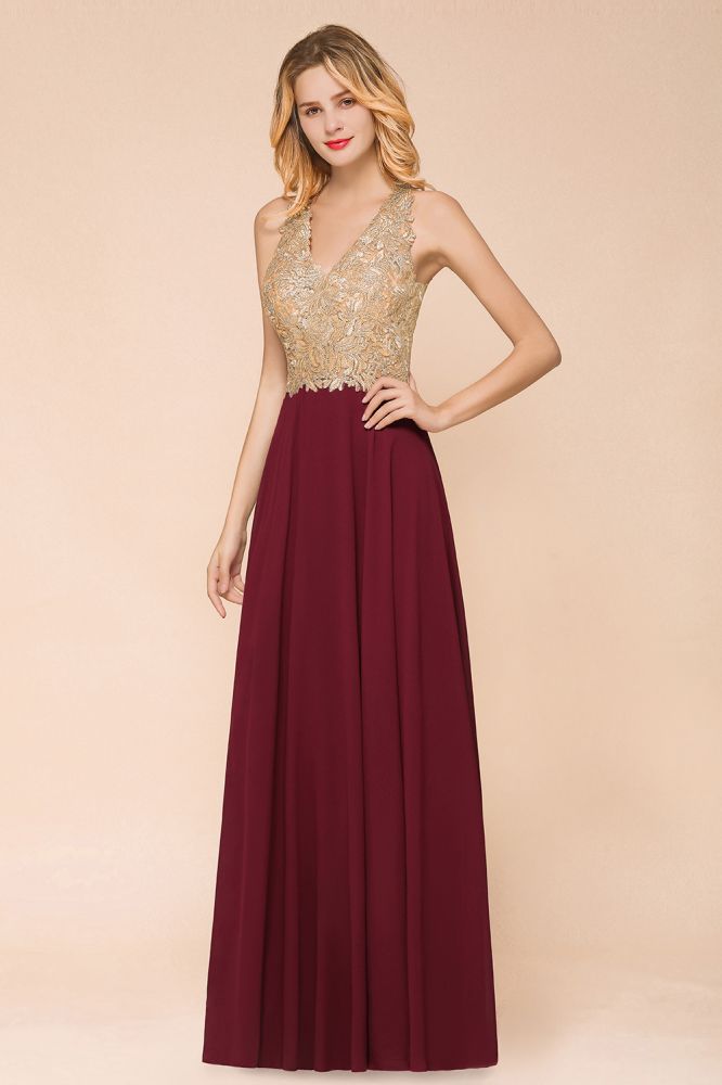 Looking for Prom Dresses,Evening Dresses,Homecoming Dresses,Bridesmaid Dresses,Quinceanera dresses in 100D Chiffon,  style, and Gorgeous Lace work  MISSHOW has all covered on this elegant MisShow Women's Gold Appliques Evening Formal Dress Chiffon Lace Prom Long Ball Gown.