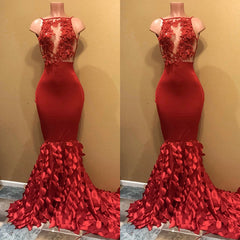 Modest Mermaid Sleeveless Prom Dress-misshow.com