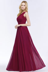 Looking for Bridesmaid Dresses in 30D Chiffon, A-line style, and Gorgeous Ruffles work  MISSHOW has all covered on this elegant One-shoulder Floor Length Burgundy Ruffled Chiffon A-line Bridesmaid Dresses