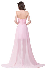 A plus size Blushing Pink bridesmaid dress made of 100D Chiffon,Sequined are trendy for  . Shop MISSHOW with elaborately designed Ruffles,Sequined gowns for your bridesmaids.