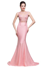 MISSHOW offers gorgeous Blushing Pink Jewel party dresses with delicately handmade Pearls,Sequined in size 0-26W. Shop Floor-length prom dresses at affordable prices.