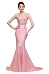 MISSHOW offers gorgeous Blushing Pink Jewel party dresses with delicately handmade Pearls,Sequined in size 0-26W. Shop Floor-length prom dresses at affordable prices.