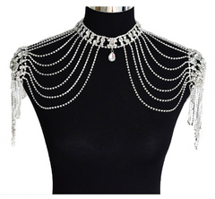 Pretty Diamond Bead Jewelry Necklace-misshow.com